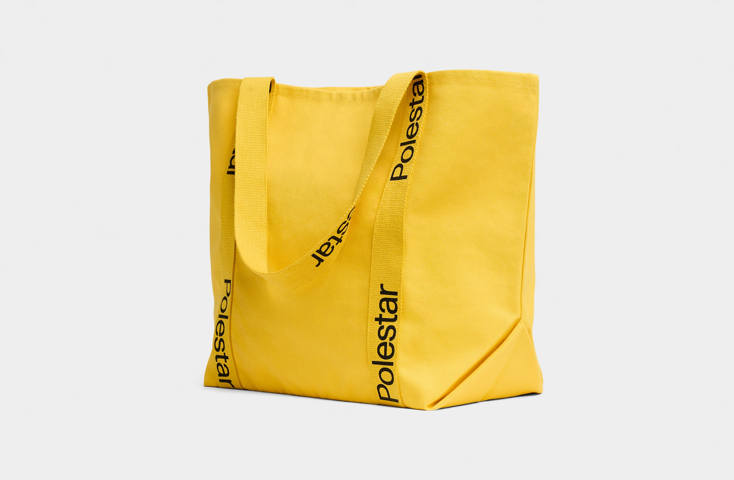 Polestar additionals double canvas tote bag yellow