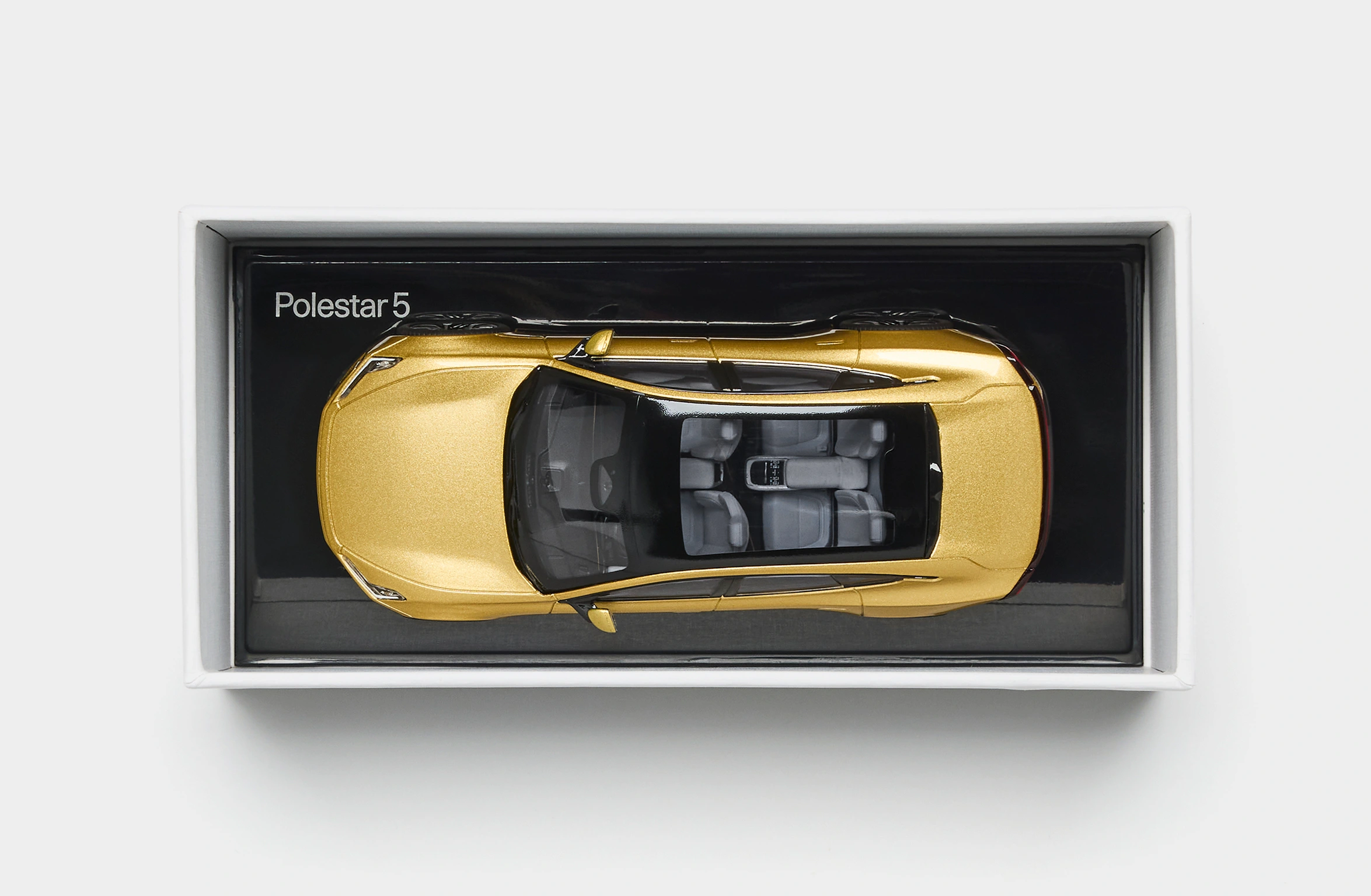 Polestar 5 Scale model 1:43 in color gold