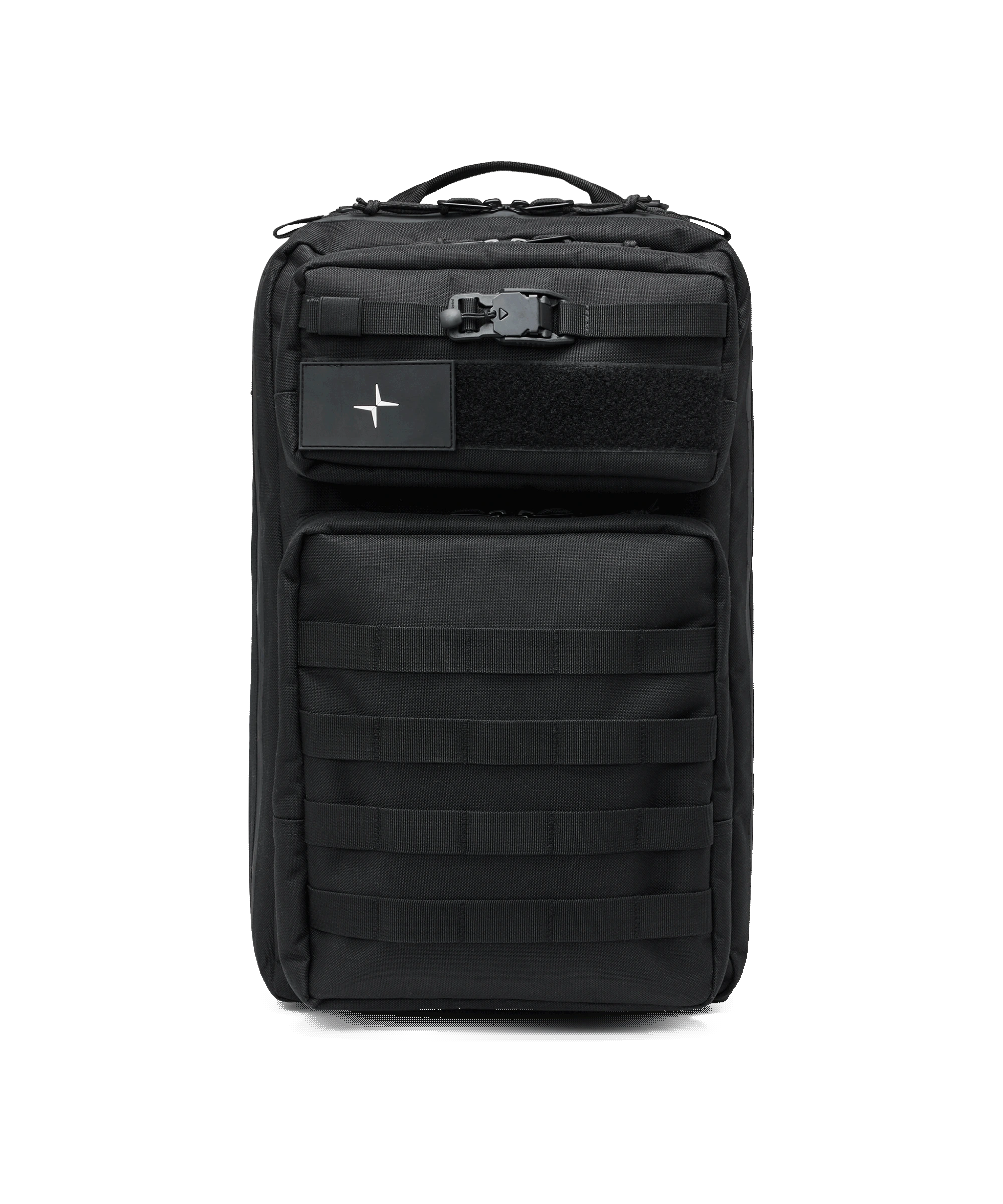 Black 28-liter waterproof backpack