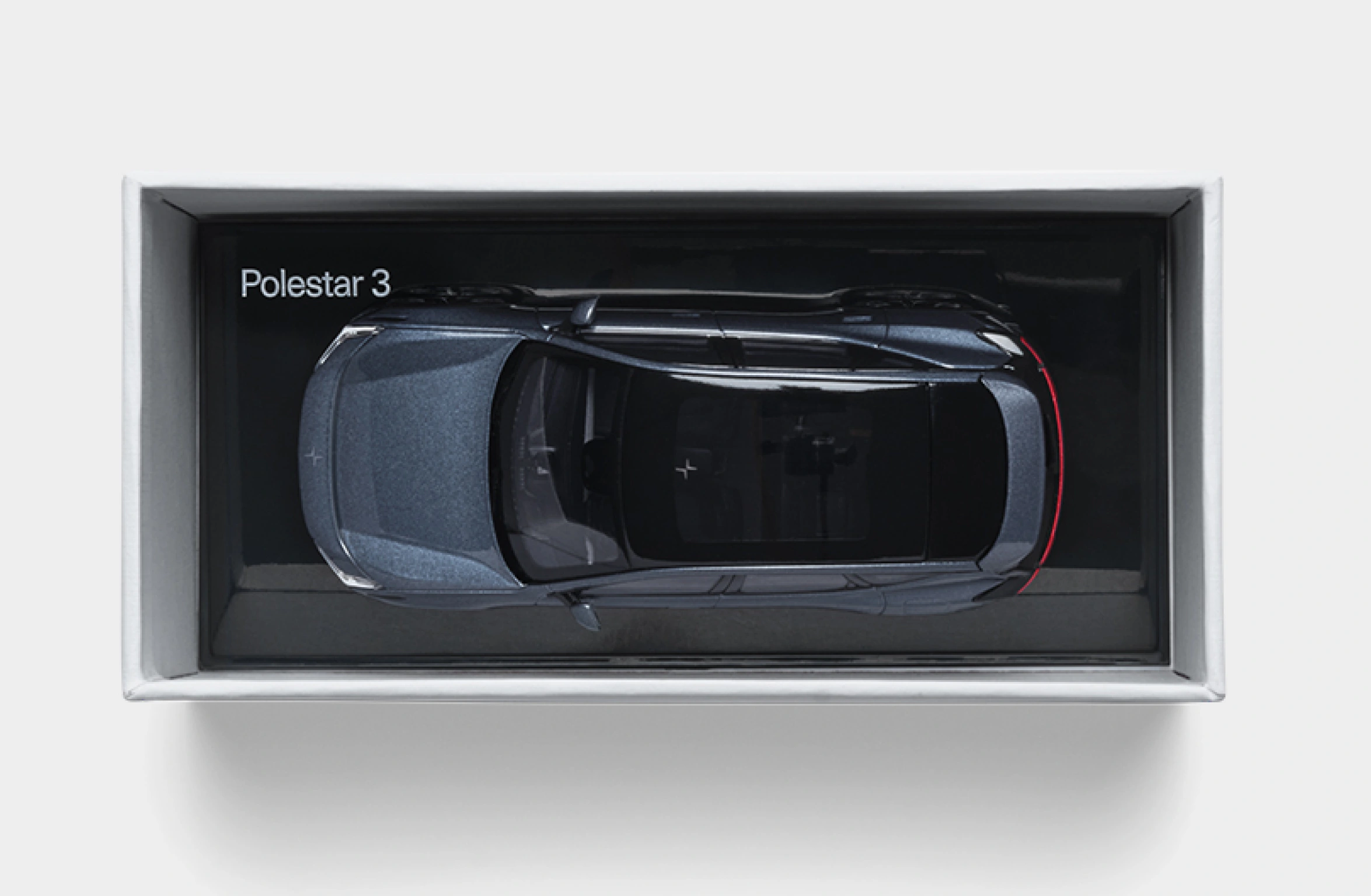 Polestar 3 skalamodel i størrelsesforholdet 1:43 midnight