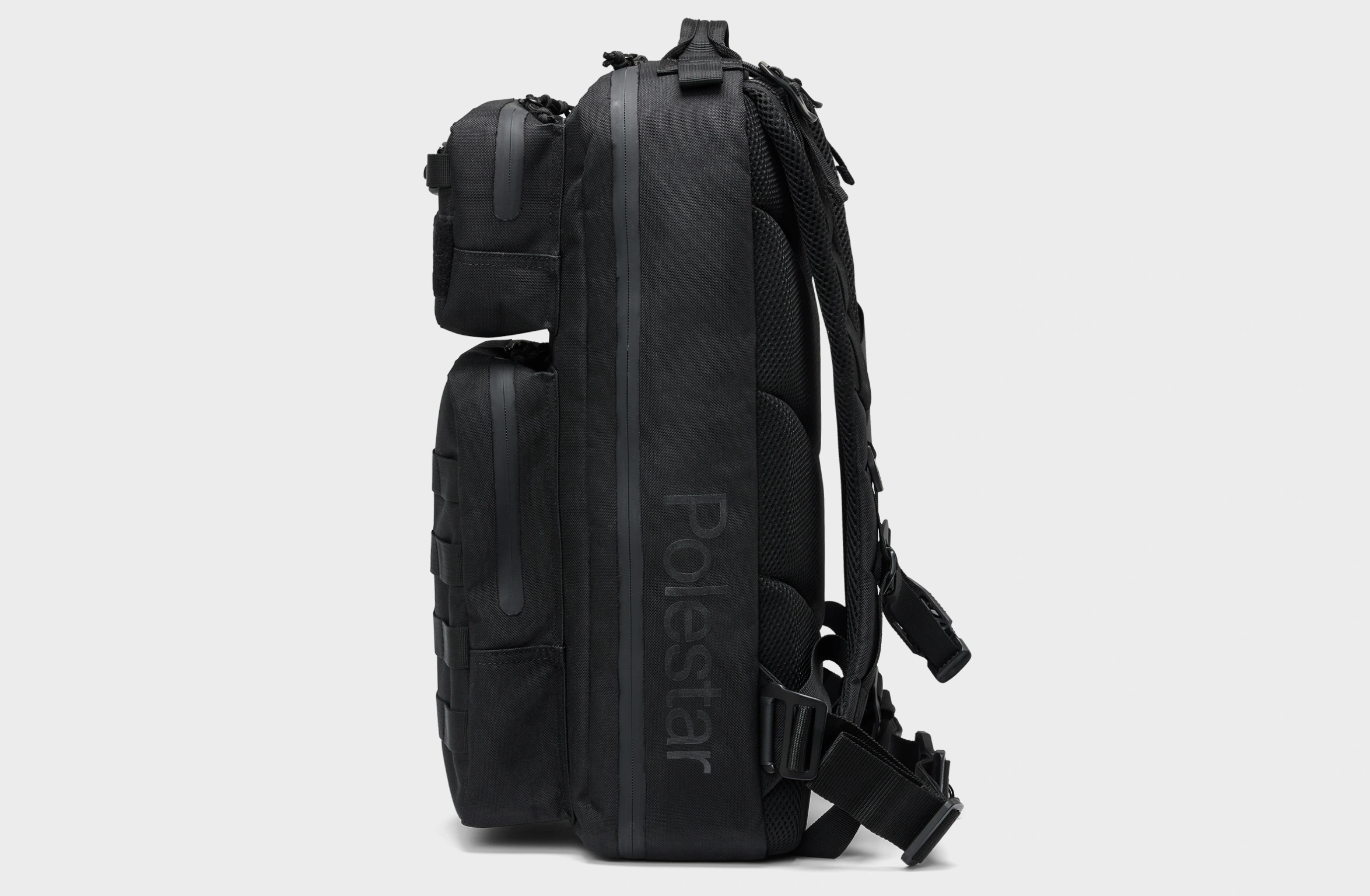 Black 28-liter waterproof backpack