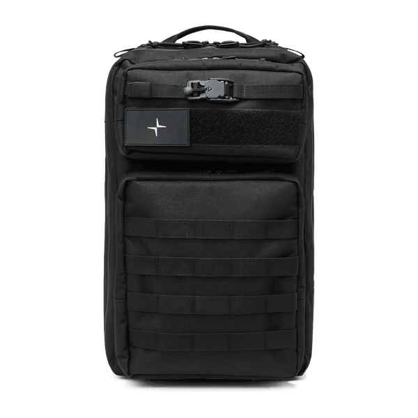 Black 28-liter waterproof backpack